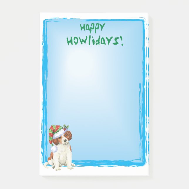 Happy Howlidays Kooikerhondje Post-it Notes (Front)