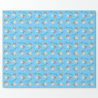 Baby Cow Christmas Pattern Wrapping Paper