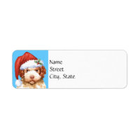 Happy Howlidays Lagotto Romagnolo Label