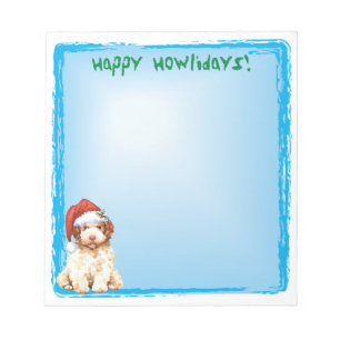 Happy Howlidays Lagotto Romagnolo Notepad