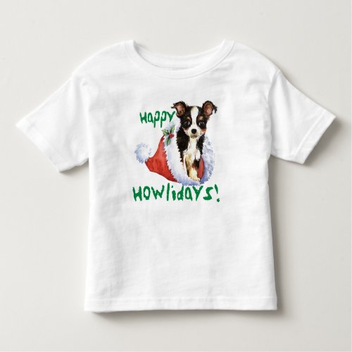 Happy Howlidays Long Coat Chihuahua T_Shirt