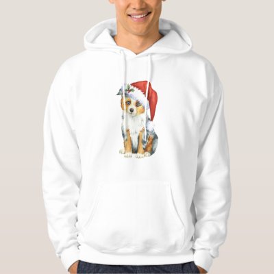 Happy Howlidays Mini American Shepherd Hoodie