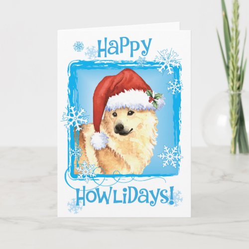 Happy Howlidays Norwegian Buhund Holiday Card