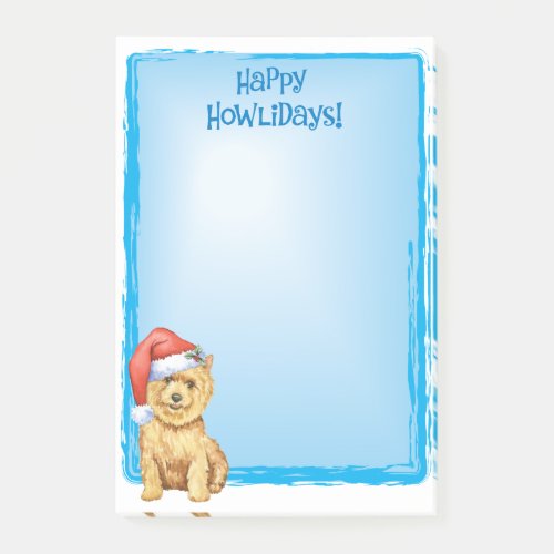 Happy Howlidays Norwich Terrier Post_it Notes