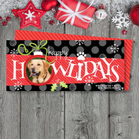 Happy HOWLidays Ornament Dog Photo Christmas Card