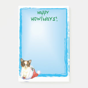 Happy Howlidays Papillon Post-it Notes