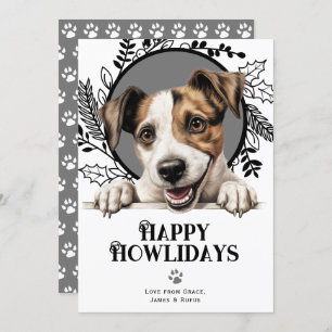 Happy Howlidays Parson Russell Terrier Christmas Holiday Card