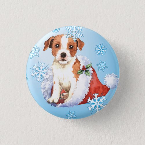 Happy Howlidays Parson Russell Terrier Pinback Button