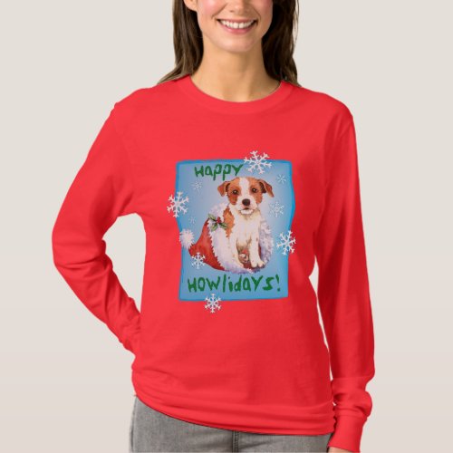 Happy Howlidays Parson Russell Terrier T_Shirt