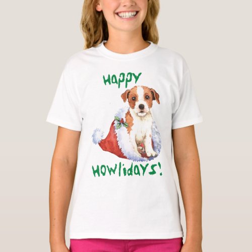 Happy Howlidays Parson Russell Terrier T_Shirt