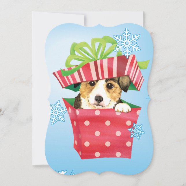 Happy Howlidays Pembroke Welsh Corgi Holiday Card (Front)
