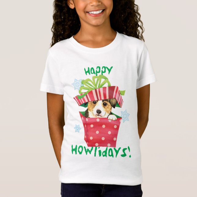 Happy Howlidays Pembroke Welsh Corgi T-Shirt (Front)