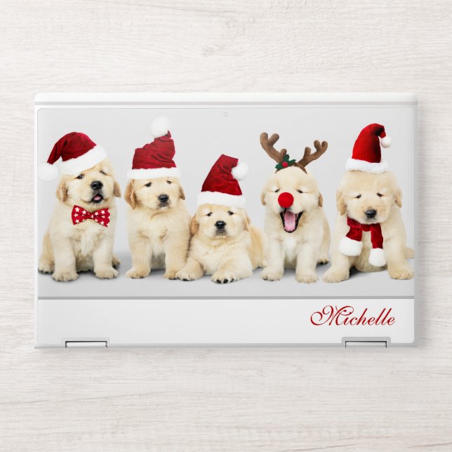 Happy Howlidays Personalise Name Photo Template HP Laptop Skin (Front)