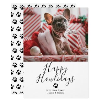 Happy Howlidays Pet Dog Christmas Card