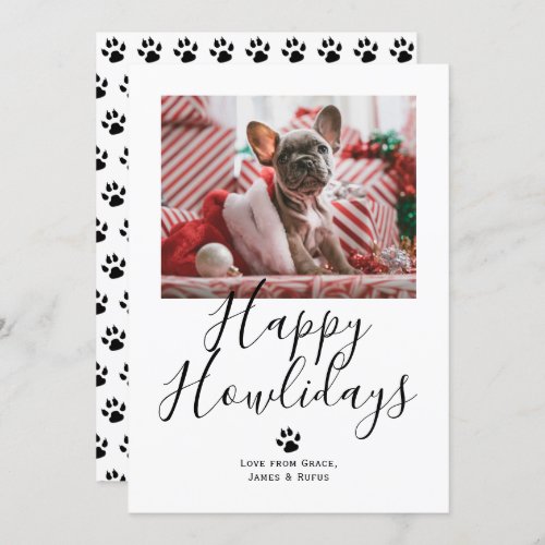 Happy Howlidays Pet Dog Christmas Holiday Card