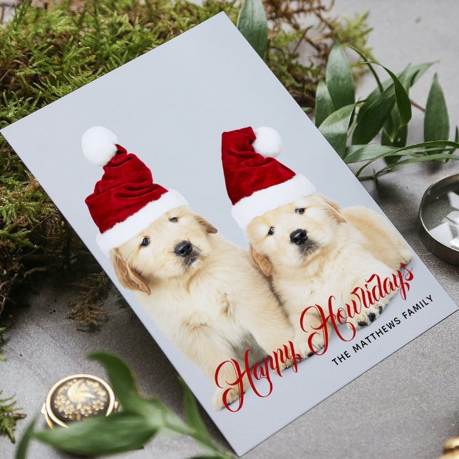 Happy Howlidays Pet Dog Holiday Photo | Christmas Card (Creator Uploaded)