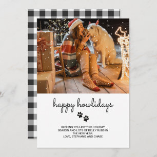 Happy Howlidays Pet Photo Holiday Card