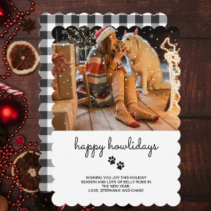 Happy Howlidays Pet Photo Holiday Card