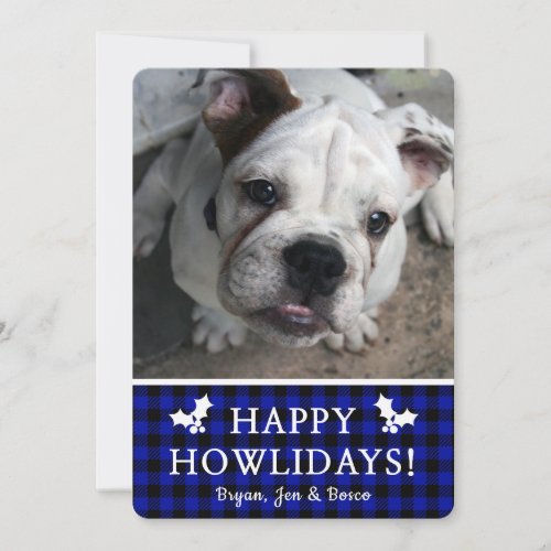 Happy Howlidays Photo Holiday Card