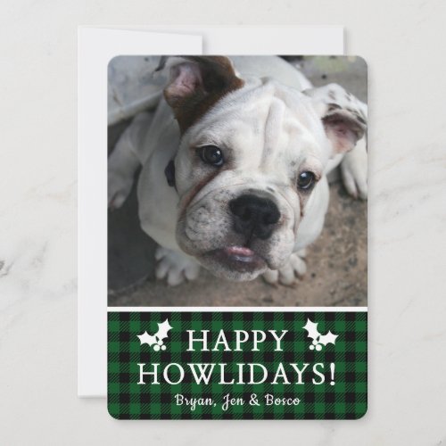 Happy Howlidays Photo Holiday Card