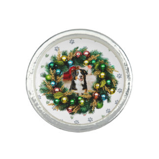Happy Howlidays Photo Image Ring