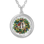 Happy Howlidays Photo Image Silver Plated Necklace