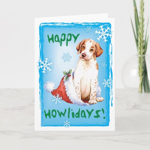 Happy Howlidays Pointer Holiday Card