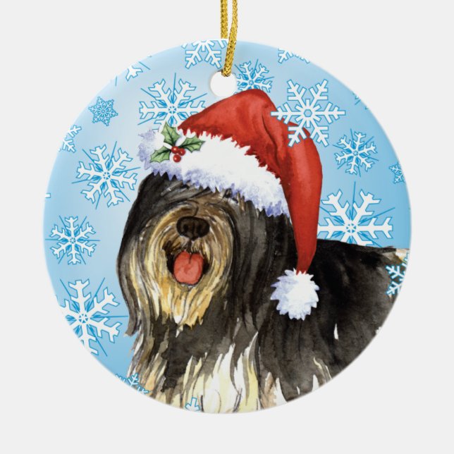Happy Howlidays PON Ceramic Ornament (Front)