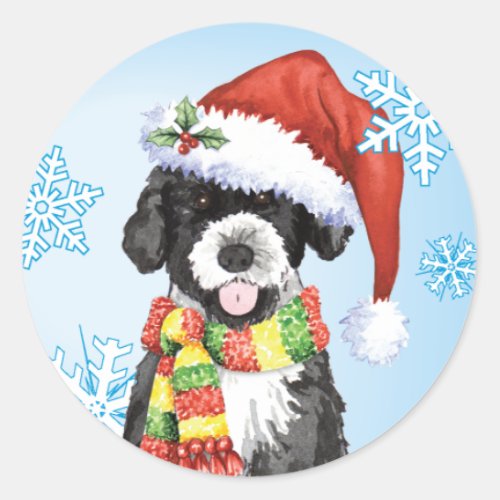 Happy Howlidays PWD Classic Round Sticker