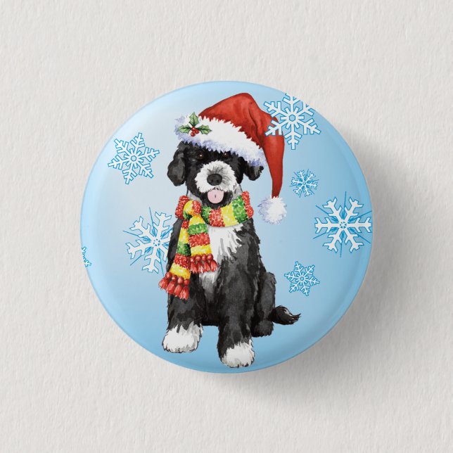 Happy Howlidays PWD Pinback Button (Front)