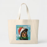 Happy Howlidays Rottweiler Large Tote Bag at Zazzle