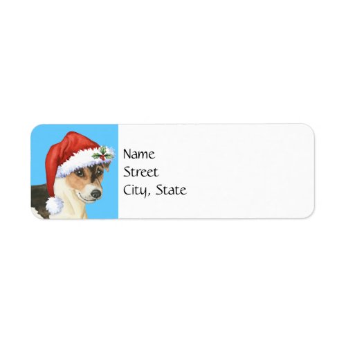 Happy Howlidays Russell Terrier Label