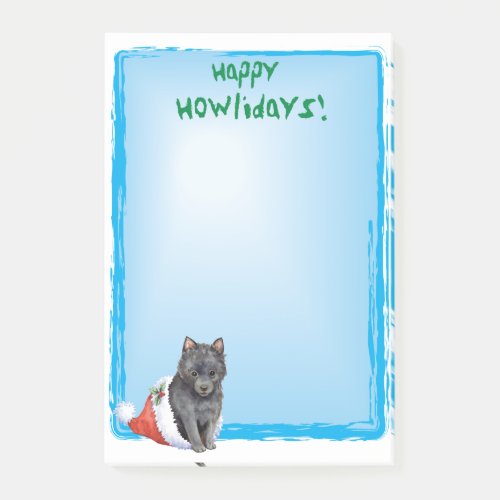 Happy Howlidays Schipperke Post_it Notes