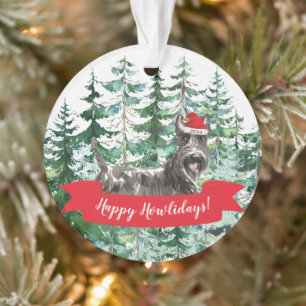 Happy Howlidays Scottish Terrier Dog Christmas Ornament