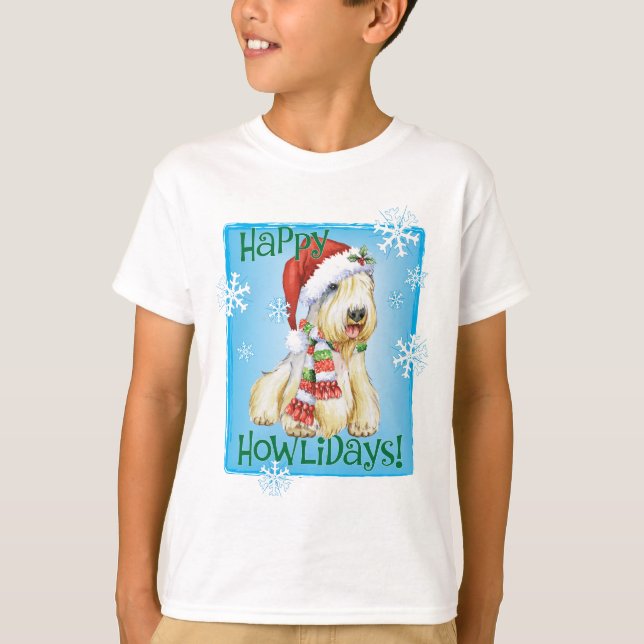 Happy Howlidays Sealyham Terrier T-Shirt (Front)