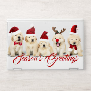 Happy Howlidays Season's Greetings Photo Template HP Laptop Skin