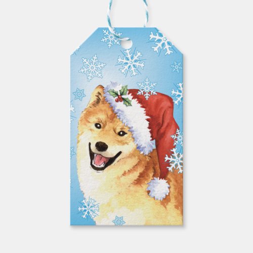 Happy Howlidays Shiba Inu Gift Tags