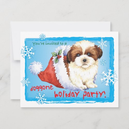 Happy Howlidays Shih Tzu Holiday Card