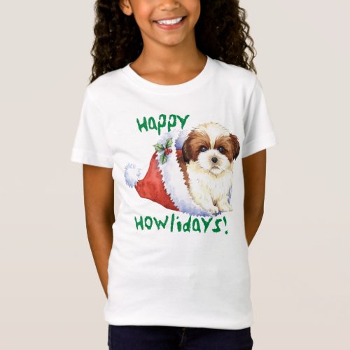 Happy Howlidays Shih Tzu T_Shirt