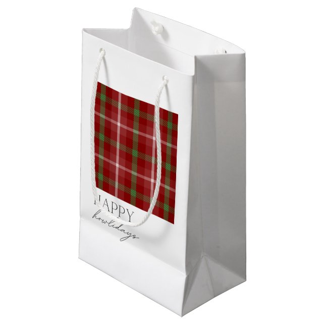 Happy Howlidays Small Gift Bag (Front Angled)
