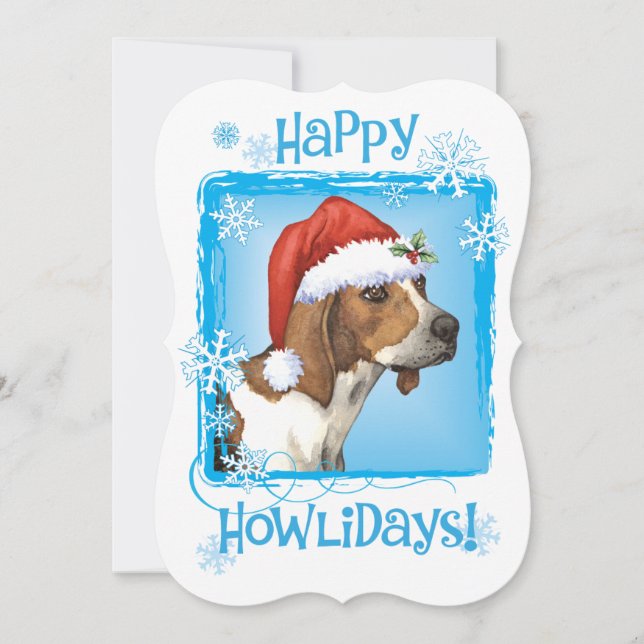 Happy Howlidays Treeing Walker Holiday Card (Front)