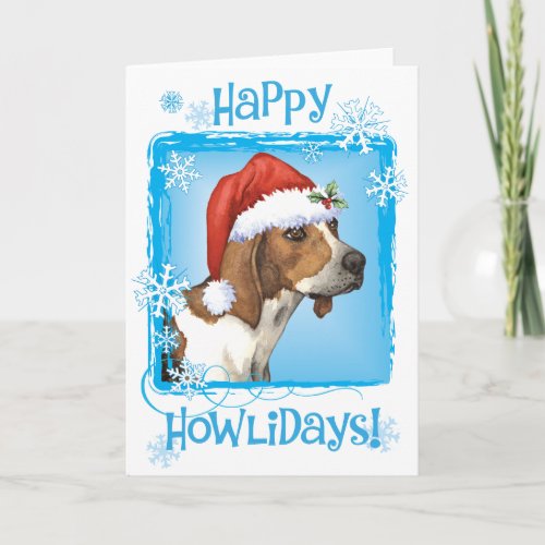 Happy Howlidays Treeing Walker Holiday Card