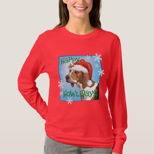 Happy Howlidays Treeing Walker T_Shirt