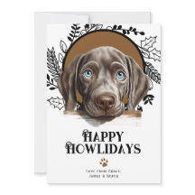 Happy Howlidays Weimaraner Dog Christmas