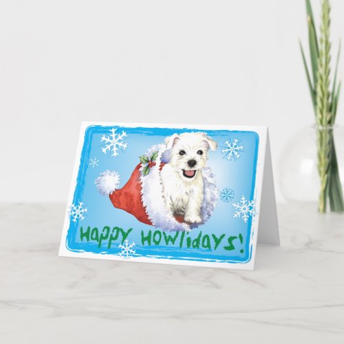 Happy Howlidays Westie Holiday Card