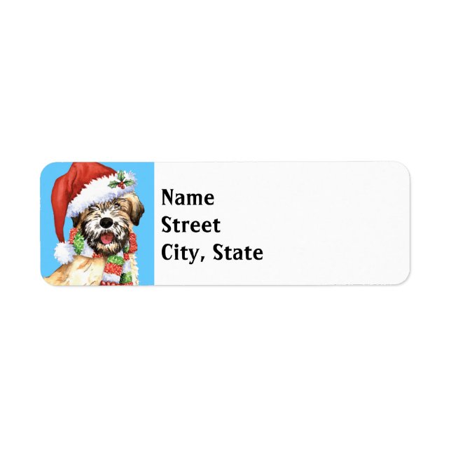 Happy Howlidays Wheaten Label (Front)