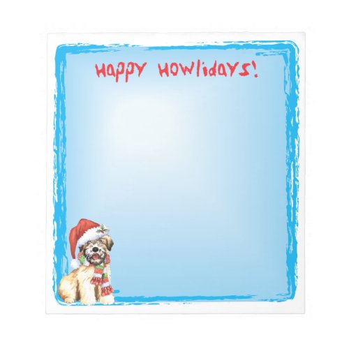 Happy Howlidays Wheaten Notepad