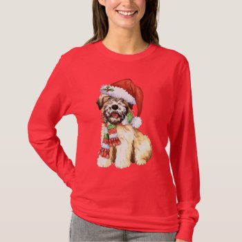 Happy Howlidays Wheaten T-shirt by DogsInk at Zazzle