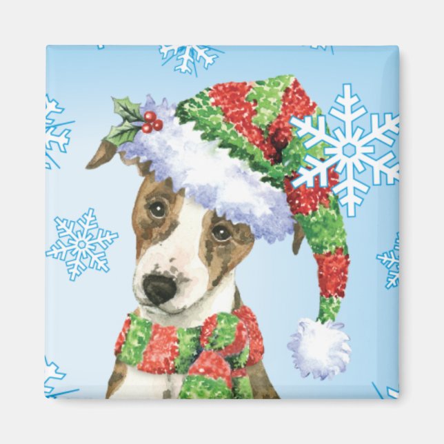 Happy Howlidays Whippet Magnet (Front)