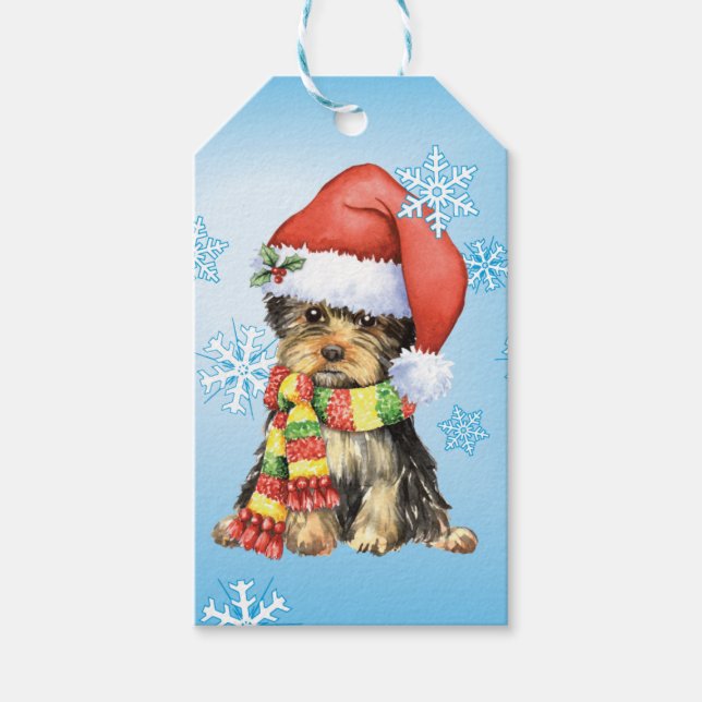 Happy Howlidays Yorkie Gift Tags (Front)
